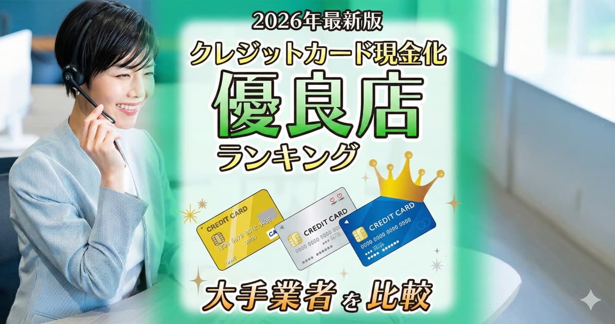 クレジットカード現金化優良店ランキングのアイキャッチ